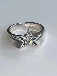Thumbnail for Rhinestone Star Ring