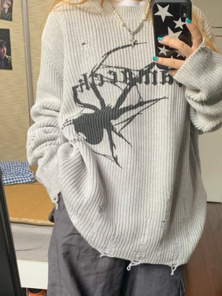 Spider Print Knitwear