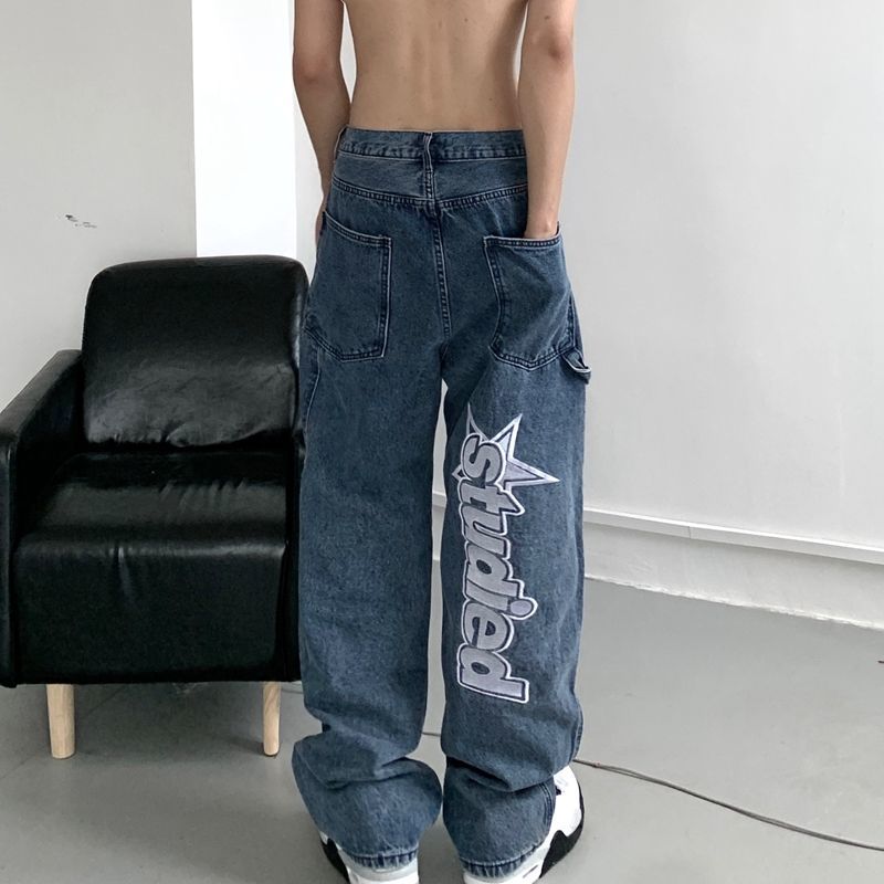 Denim Y2K trousers unisex