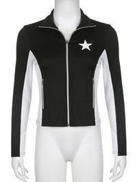 Thumbnail for Star Zip Up Sweater
